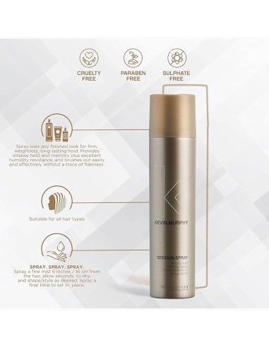 Kevin Murphy Session Spray Extra Fuerte 400ml - TuCabelloSano